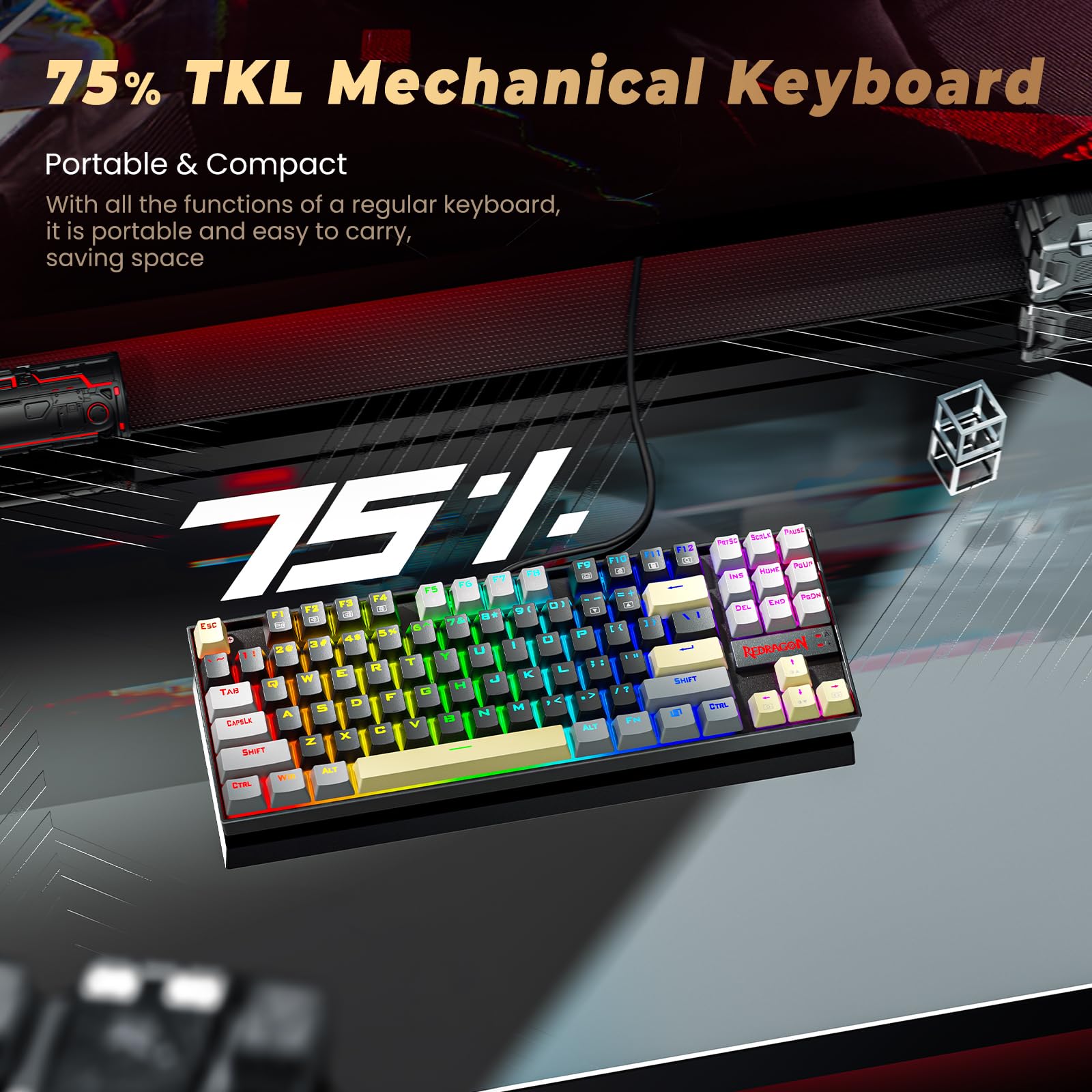 Redragon Mechanical Keyboard K552LGY-RGB: Buy Online at Best Price in UAE - Amazon.ae