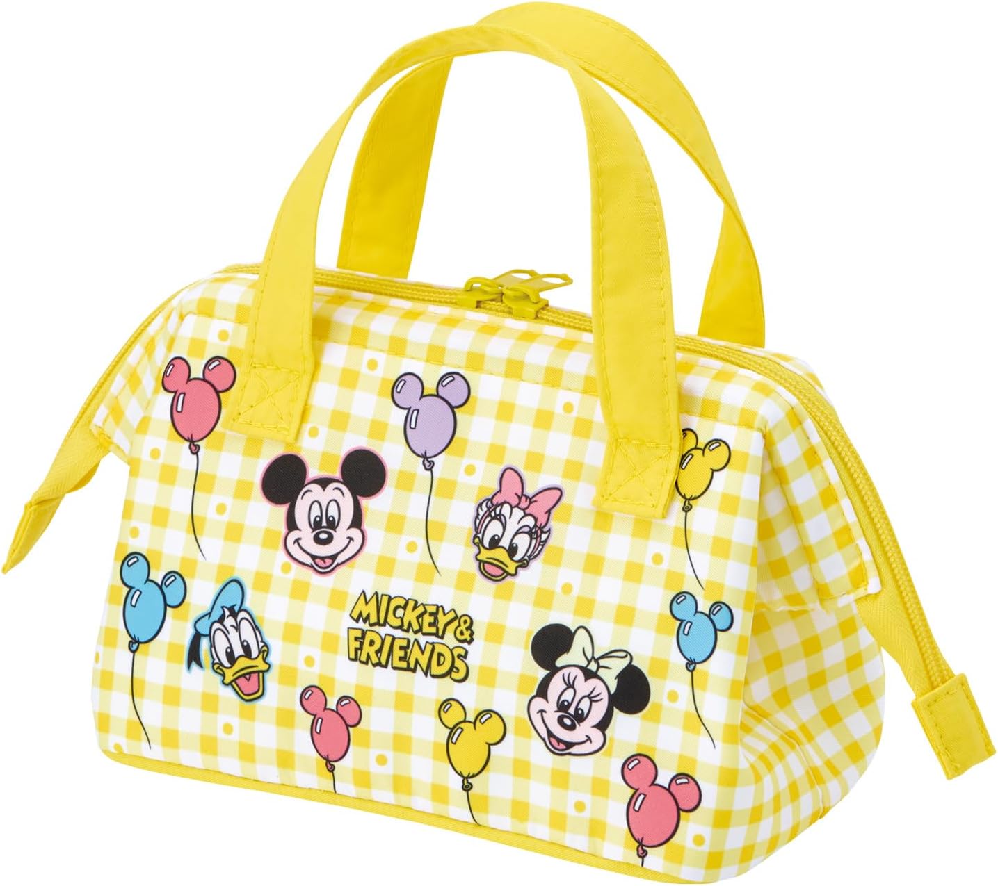 Skater KGA0-A Lunch Bag, Cold Insulated, Small, Children’s Clasp, Kids, Disney, Mickey & Friends, Balloons, For Boys & Girls