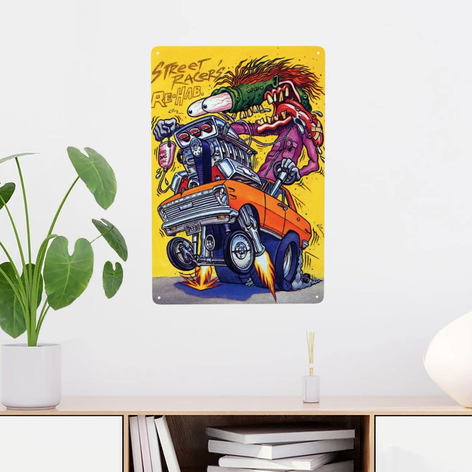Amazon.com: Rat Fink Vintage Modified Car Garage Metal Sign