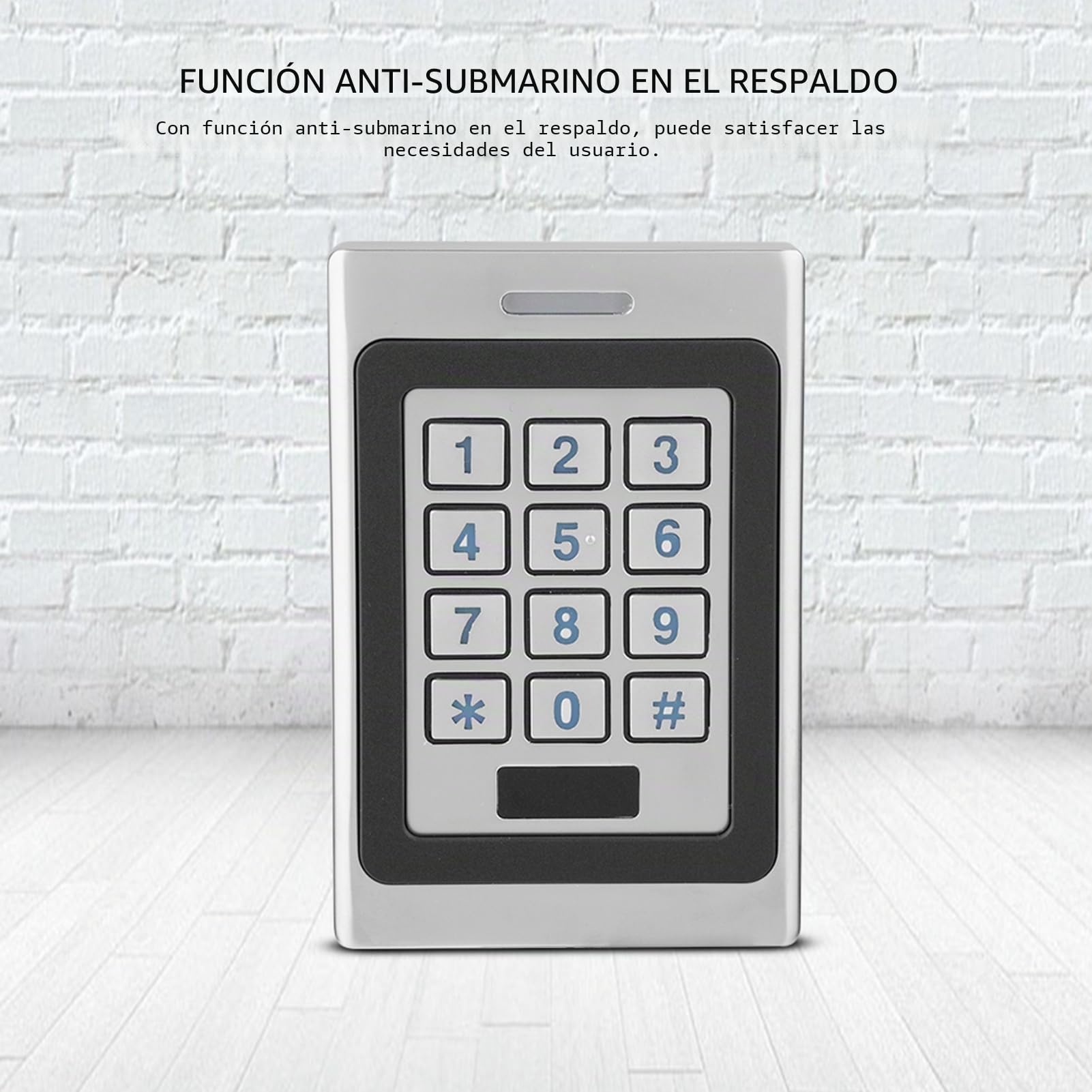 ASHATA de Control Acceso Multifuncional(Tarjetas,Código,Tarjeta+Código) con Teclado Luminoso,Password Lock Puerta Entrada Proximidad Leer Tarjetas de ID,Almacenar 2000 Usuarios