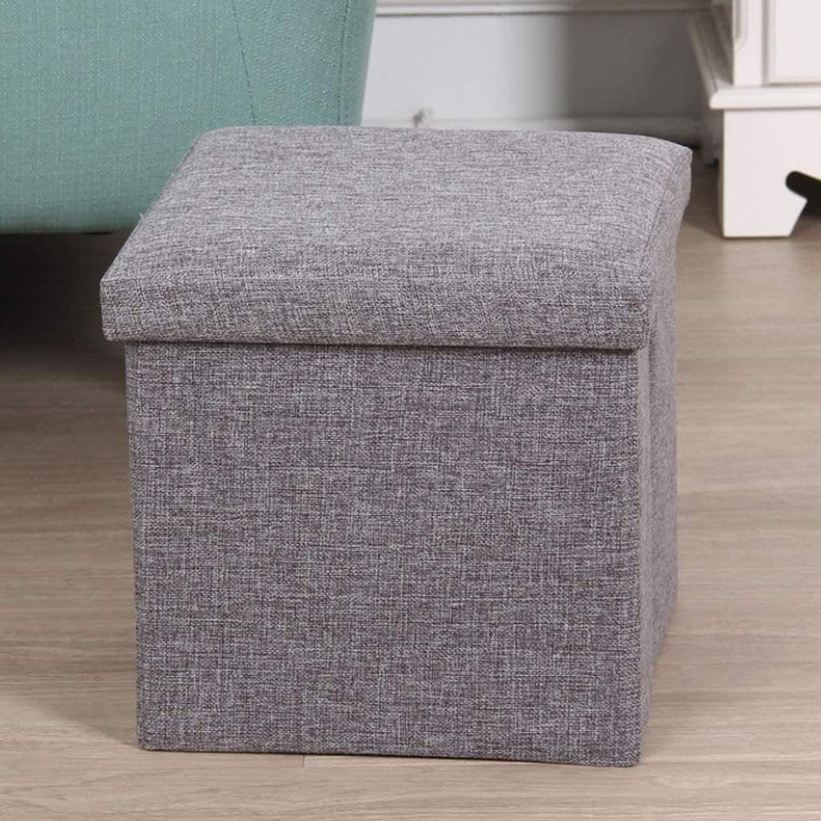 Banc à chaussures en lin de style moderne pour couloir