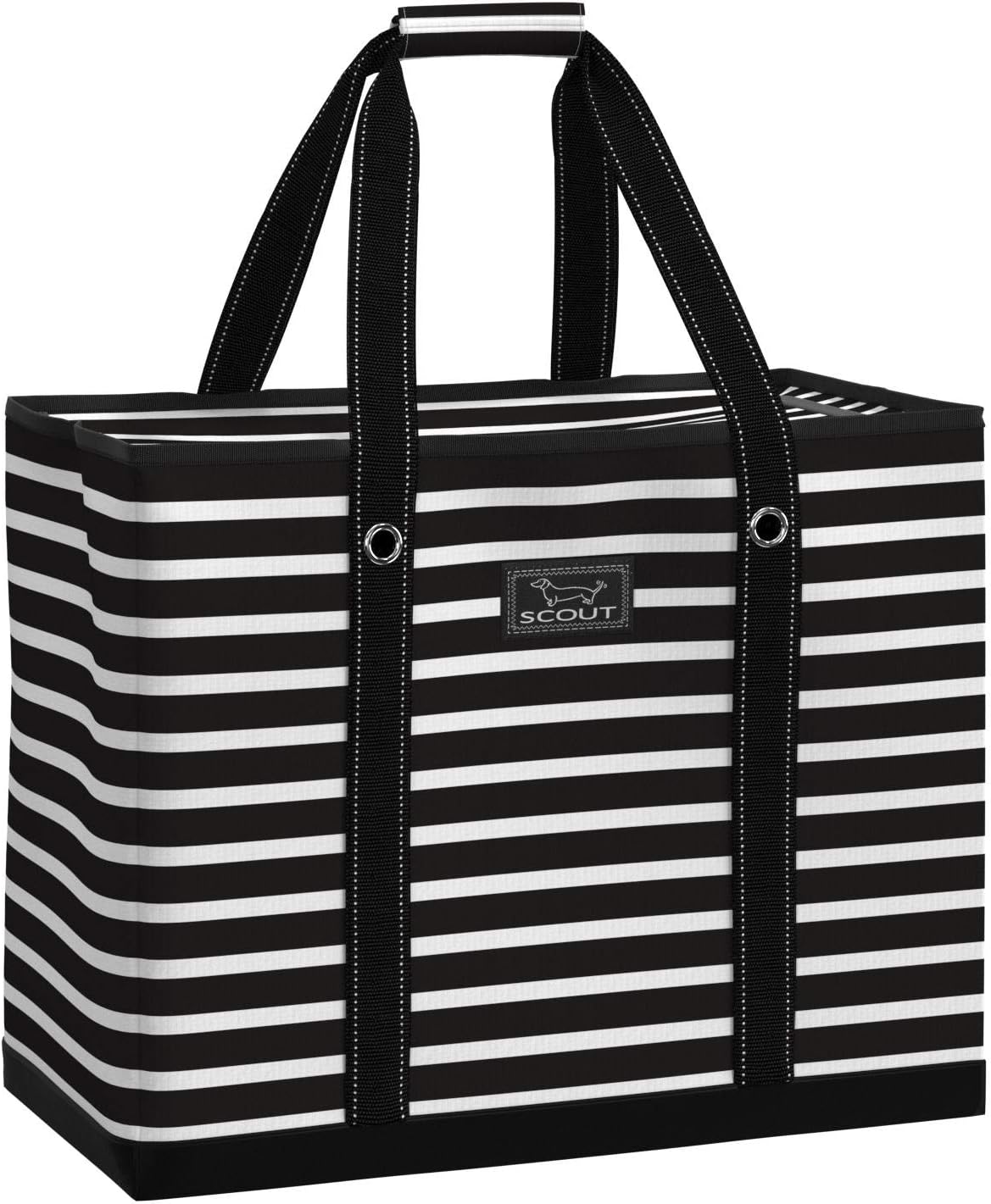 SCOUTSCOUT 3 Girls Bag - Extra Large Utility Tote Bags For Women With Zipper - Sandproof Beach Tote Bag, Pool Bag, Travel Bag, Fleetwood Black, XX-Large