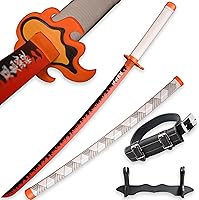 Vista 74 de SV Anime Demon Slayer Sword Katana 41 Inch Decorative Collectible Gift Cosplay Sword，Various Styles Available
