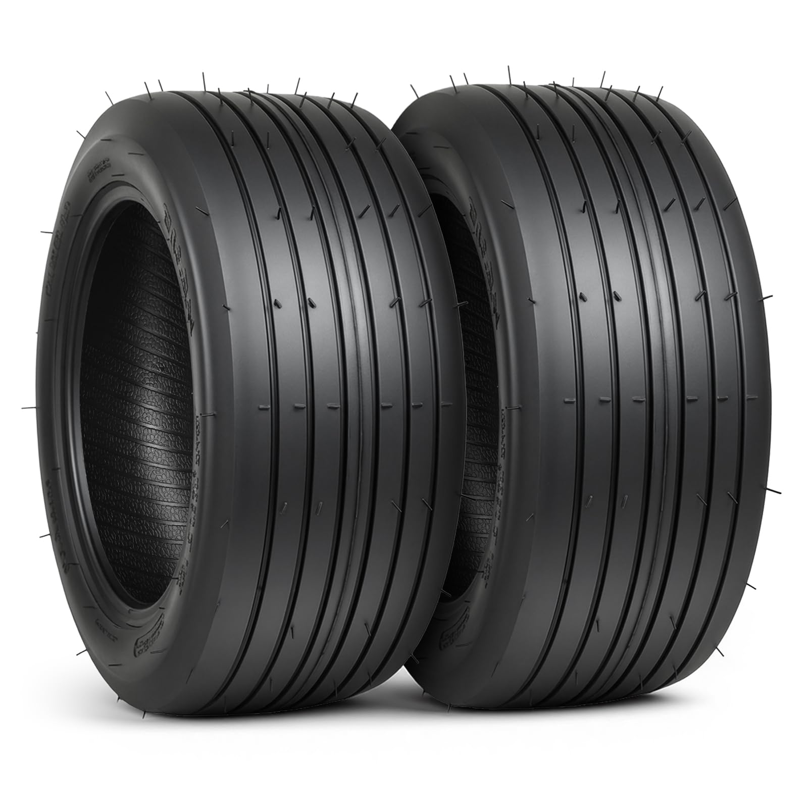 PROPARTS 2Pcs 13x5.00-6 Tire - 13x5x6 Lawn Mower Tires for Riding Garden &amp; Tractor, Straight Rib, Fits Grass Mud Hilly Terrain, 2PR