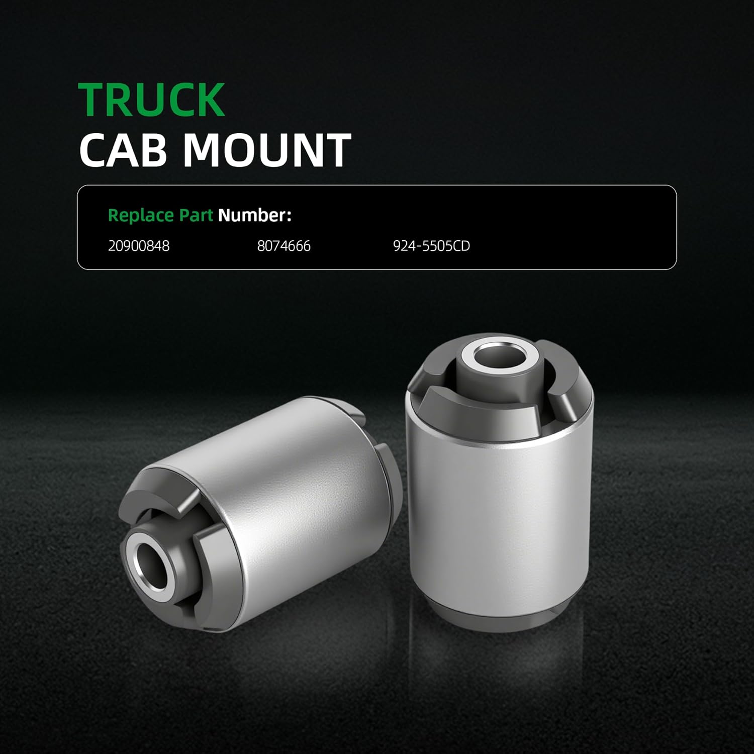2 Pack of Heavy Duty Truck Cab Mount 8074666,Fits for Volvo VNL VHD VN 2002 2003 2004 2005 2006 2007,20900848 Engine Cabin Mount Rubber Bushing