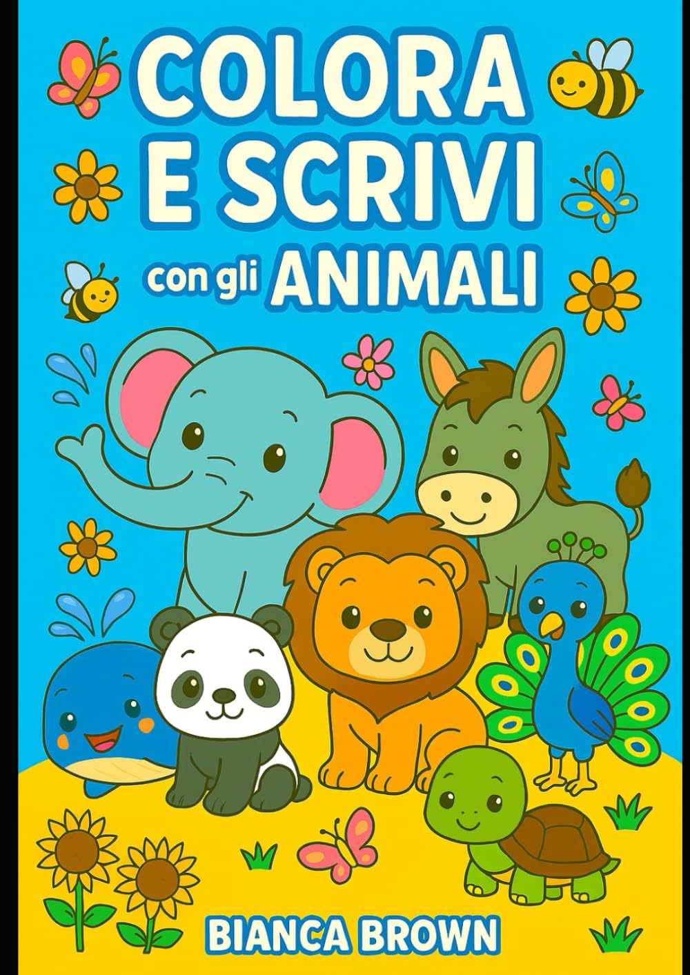 Colora e Scrivi: con gli Animali