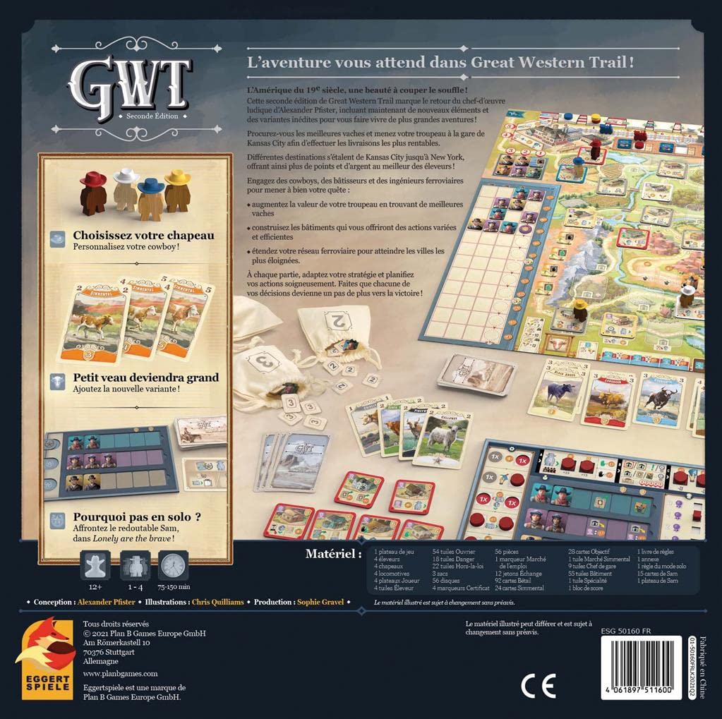 Great Western Trail : Seconde Edition - Version Française