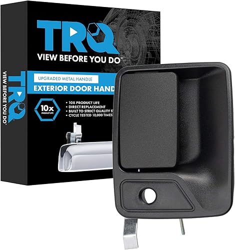 Miniatura 176 de TRQ Manija de puerta exterior delantera izquierda plateada para el lado del conductor compatible con Nissan 370Z 2009-2017