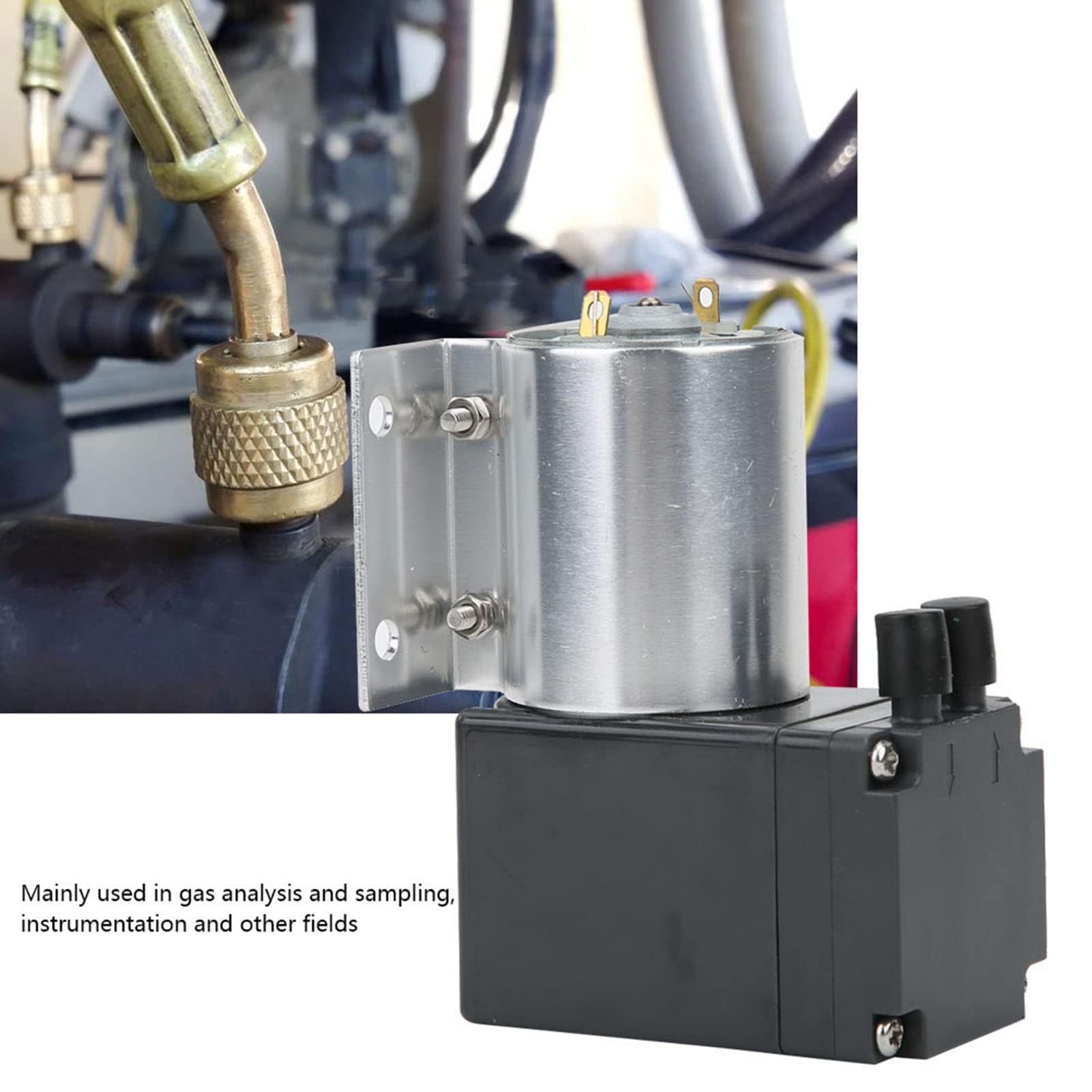 Vakuumpumpe, Unterdruckpumpe Elektrisch Vacuum Pump Saugpumpen mit Ständer -80 kPa 10 W DC24 V/DC12 V 15L / min (DC12V)