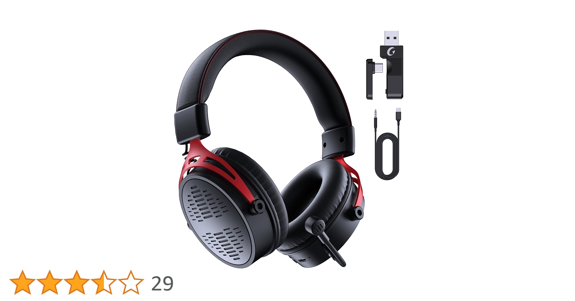 Amazon.co.jp: ゲーミングヘッドセット ＜20ms超低遅延 2.4G USB