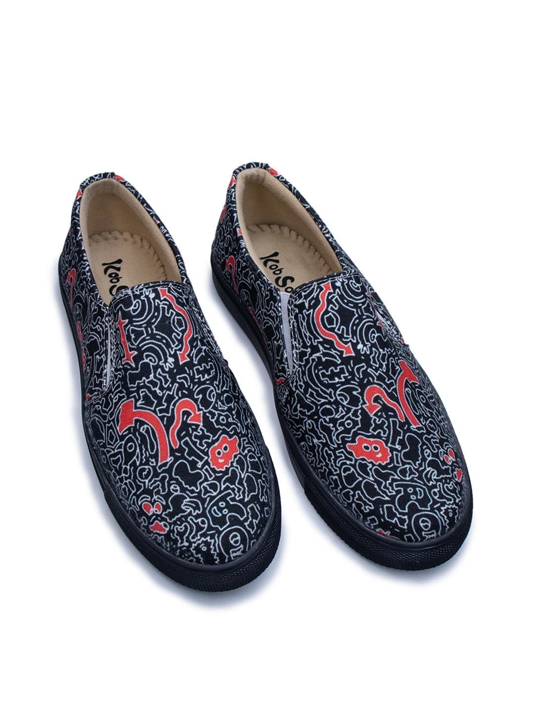 kob sook ; walk with joy Loafers Sneakers for Women (Black)-picture-27