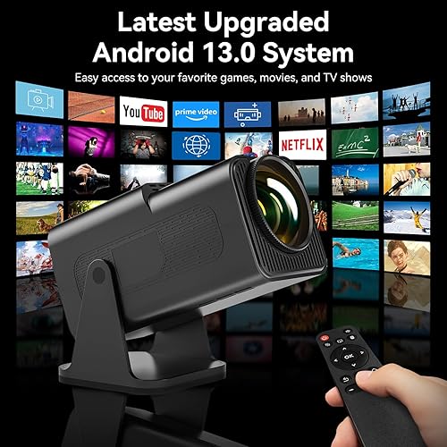 Miniatura 6 de Proyector de juegos con 2 controladores y más de 10,000 juegos 4K 1080P Arcade Vision Proyector Bluetooth 5.4 Retro Game Projector Android 13 WiFi 6