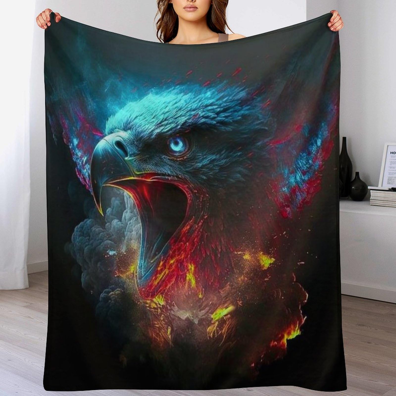 Jeté de lit pratique Aigle couvre-lit flanelle et couverture canapé