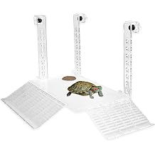 AnRui Acrylic Turtle Hanging Basking Platform 16.92" x 11.41" for 15-30 Gallon Fish Tank, Easy to Observe