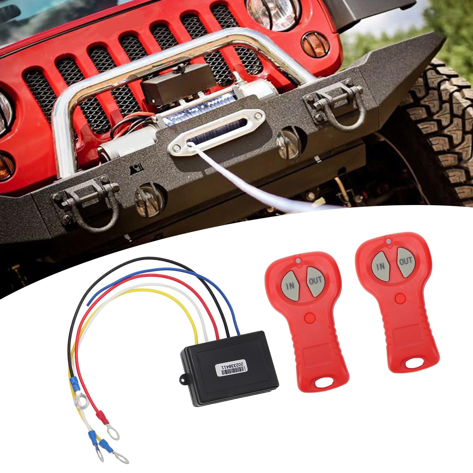 Kit de TéléCommande sans Fil ATV, Kit de Commande de Treuil électrique sans Fil DC12V 24V Universel pour Camion ATV SUV