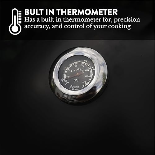 Miniatura 6 de GasOne CSM-18 - Ahumador vertical - Ahumador de carbón resistente de 18 pulgadas - Ahumador multiusos para barbacoa de carbón para exteriores -