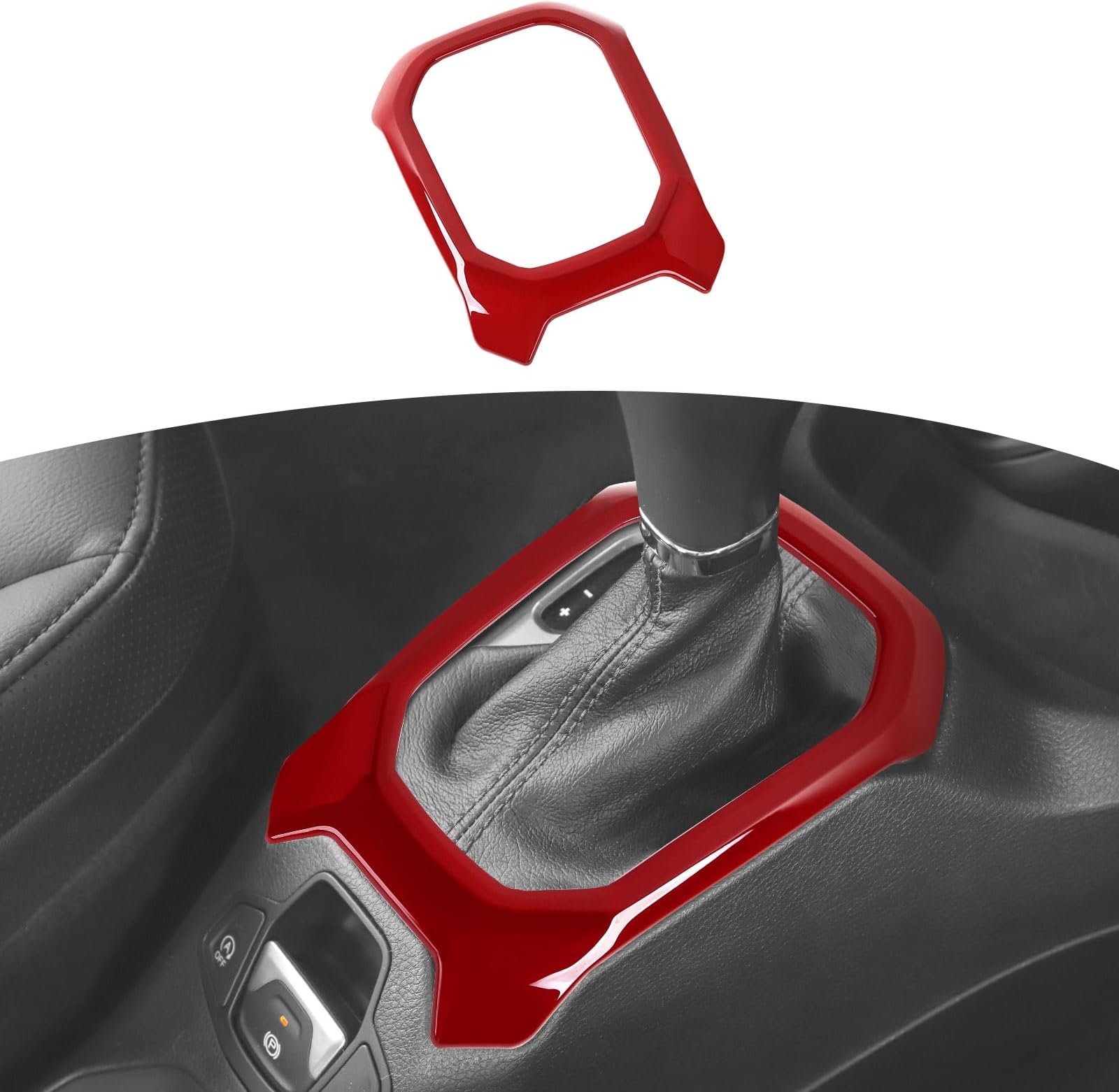 RTTCZ for Renegade Gear Shift Panel Cover Trim Red for