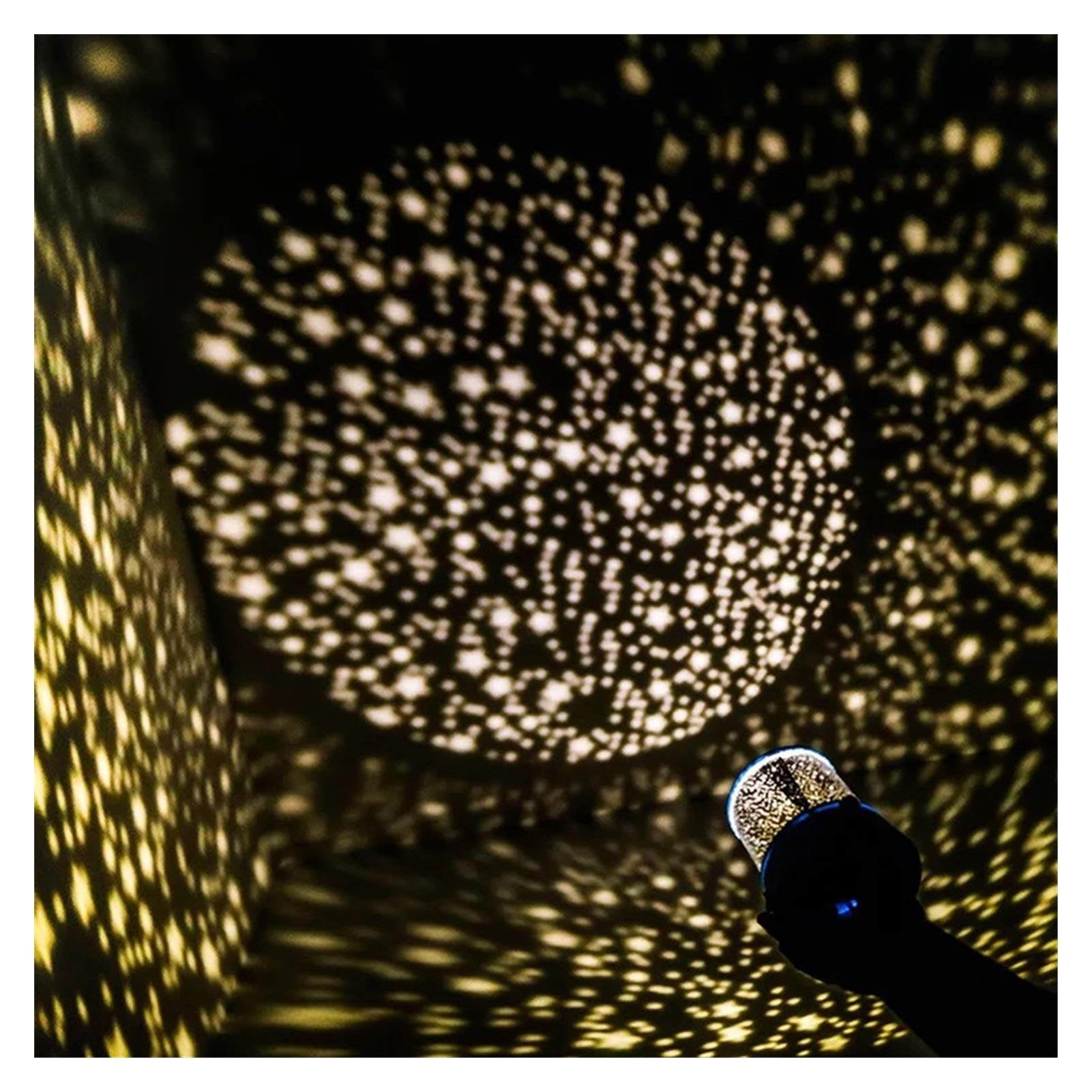 Colorful Star Projector Night Light, Star Light Projector for Bedroom, Skylight Projector with Cartoon Pictures, Night Light for Kids Make Sleep Peacefully, Best Gift (Color : Yellow, Size : B)