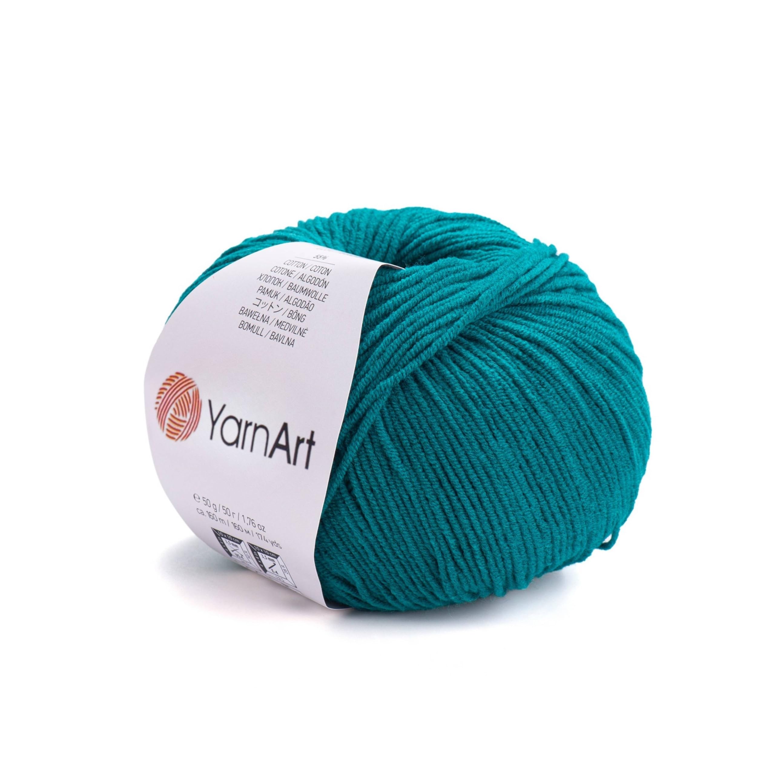 Yarnart, Jeans, Cotton Yarn for Knitting, Crochet, Amigurumi, Turkish Yarn, 55% Cotton, 45% PAC (Polyacrylic), Colour 63 — image 1