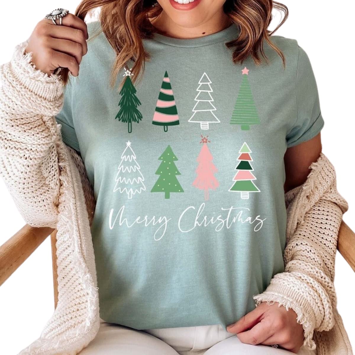 Peppermint Lattes Christmas Shirt, Bella Canvas Shirt Graphic Tees Christmas