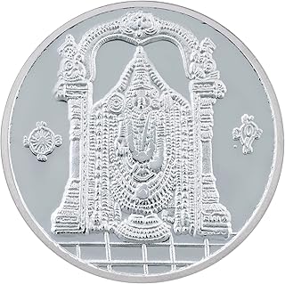 Bangalore Refinery 999 Purity Lord Balaji Silver Coin 10 Gram Price In India