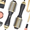 Hair Dryer Brush Hot Air Blow Dry Brush - 3 in 1 Negative Ionic Hairdryer Blowout Brush for Salon Style, Smooth, Frizz-Free Results - 60mm Barrel fit All Hair Types Drying Straightening Volumizing