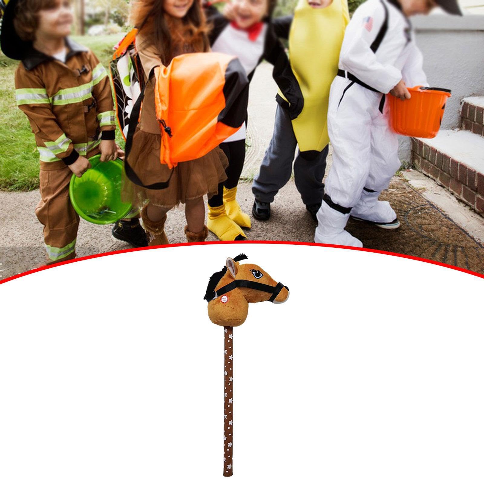 Il cavallo giocattolo di peluche portatile incoraggia il coinvolgimento attivo e stimola l'immaginazione in ogni sessione di gioco del bambino. , marrone chiaro , cavallo 2