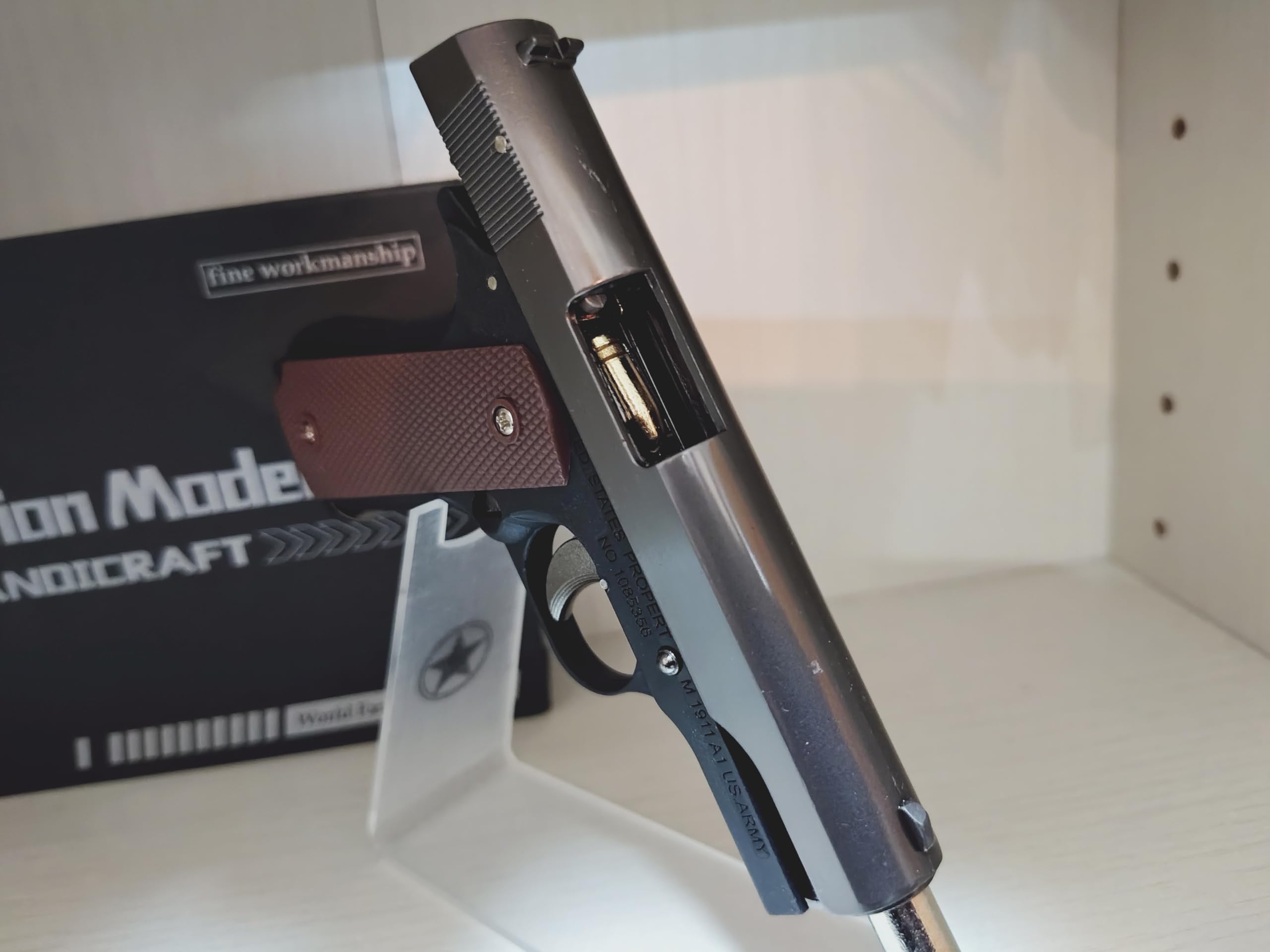 Amazon.co.jp: 1/2スケール ミニチュアモデルガン M1911 ガバメント