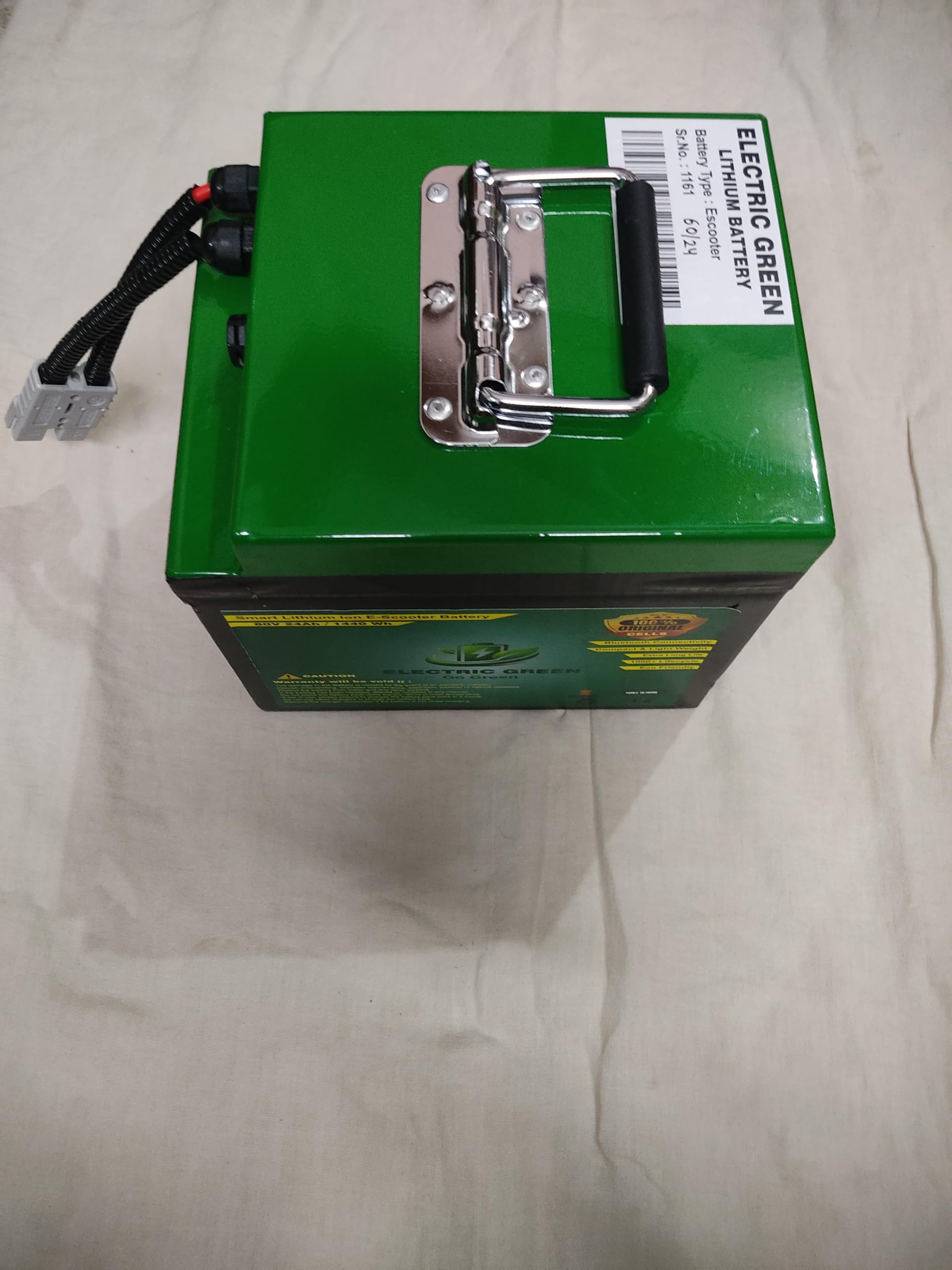 Electric Green Lithium Ion E-Scooter Battery 60V 24Ah 1440Wh | Smart Lithium Ion, 1440 Wh Capacity-picture-10