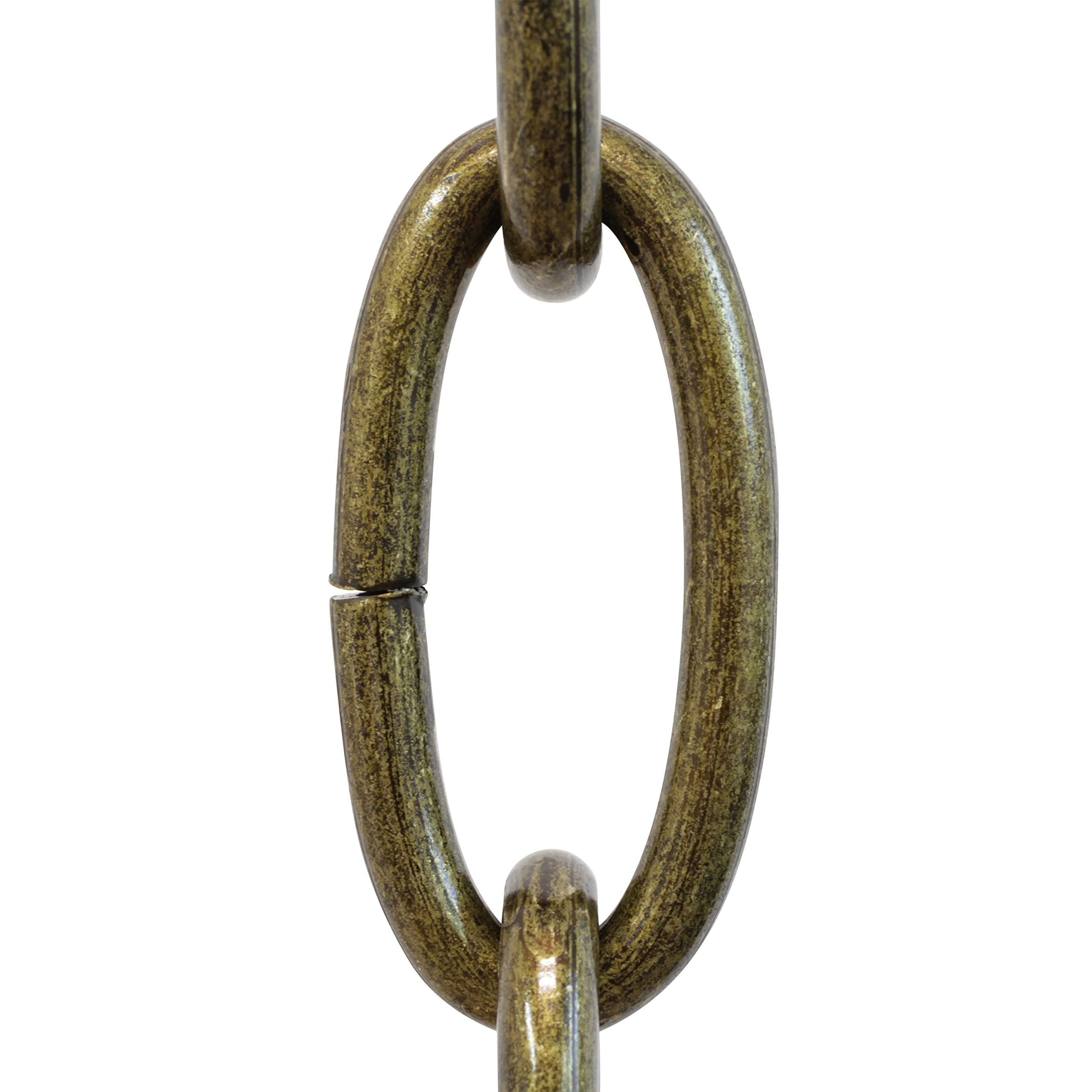 RCH Hardware CH-ST63-U57-AB Steel Chandelier Chain 3 Gauge, Antique Brass (1 Foot)