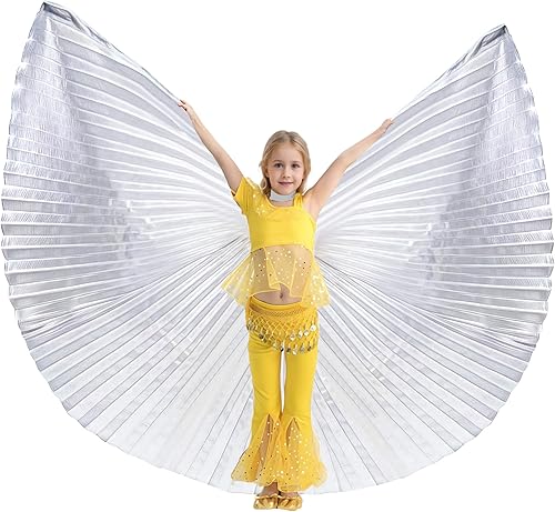MUNAFIE Disfraces de Halloween para danza del vientre, alas de Isis para niños