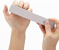 Vista 4 de 25 Piezas Limas de Uñas Rectangulares Grano 100/100, Pulidores de Uñas Reutilizables de Doble Cara Lijas de Esmeril Limas de Uñas para Uñas