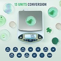 Vista 4 de Antstone Báscula de laboratorio de 211.64 oz x 0.00 oz, báscula digital de gramos, 0.00 oz de precisión, balanza analítica científica de alta