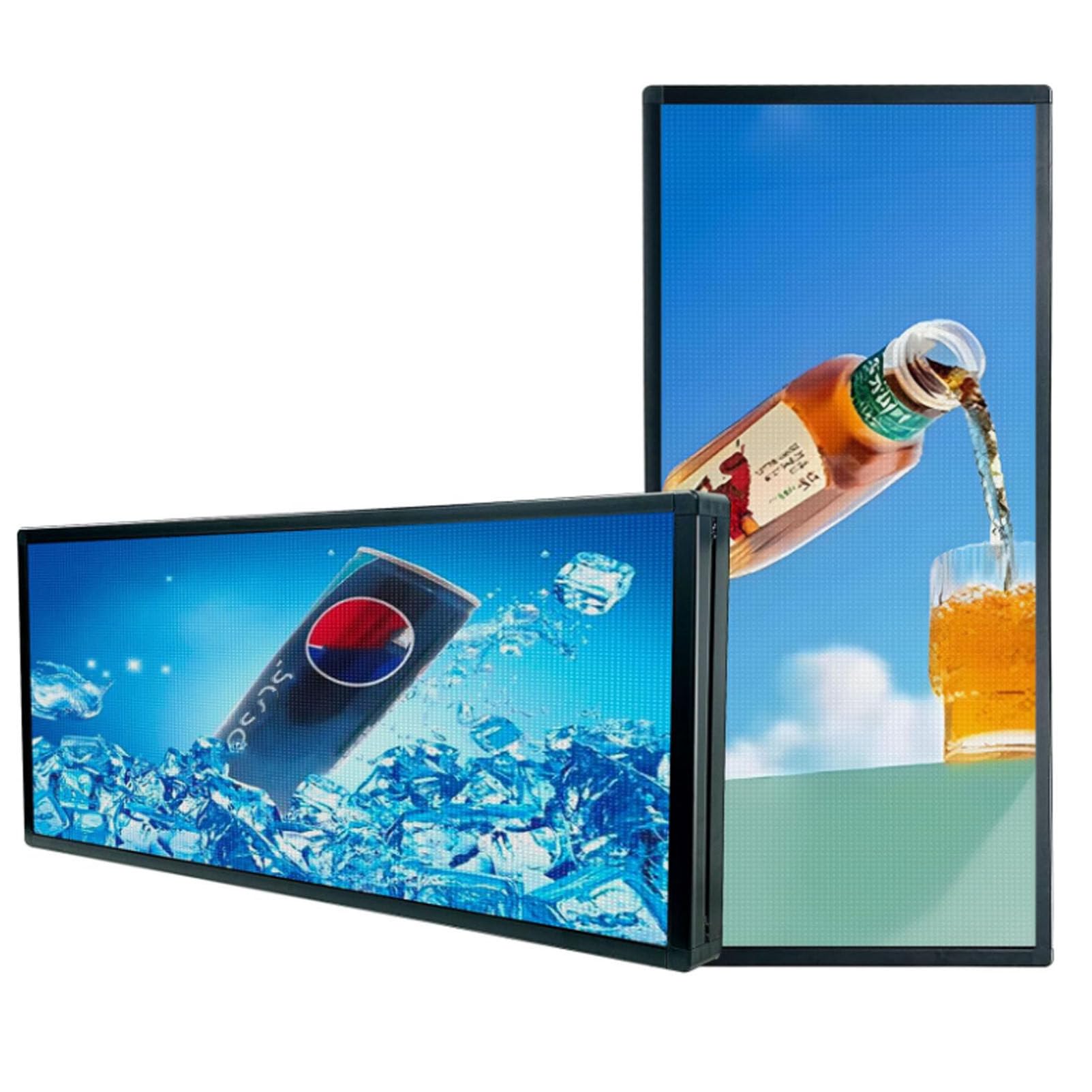 Digitaler Kiosk-Videoplayer für kommerzielle Werbung, geeignet für Restaurants, Bubble-Tea-Läden und Einzelhandel; Werbe-Mediaplayer, Digital Signage-Display, intelligenter Split-Screen 32in