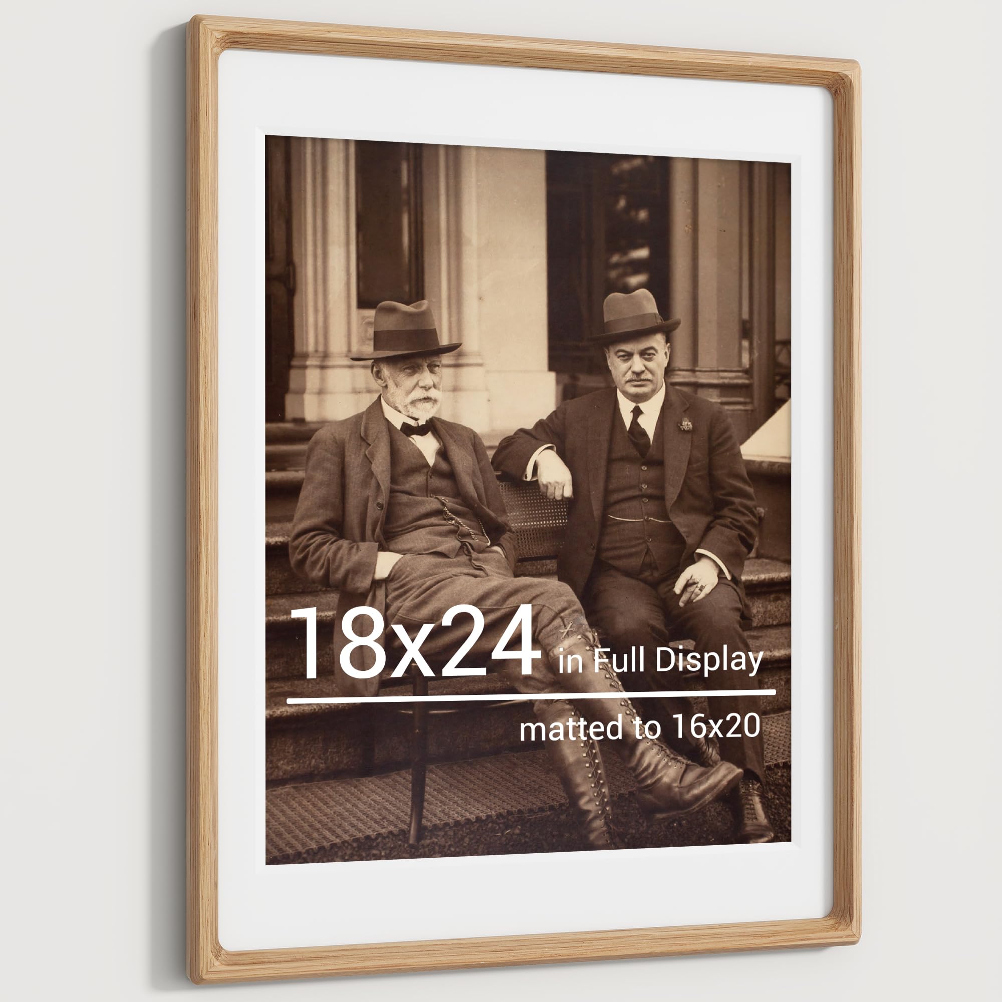 Heimlove 18x24 Picture Frame Natural White Oak