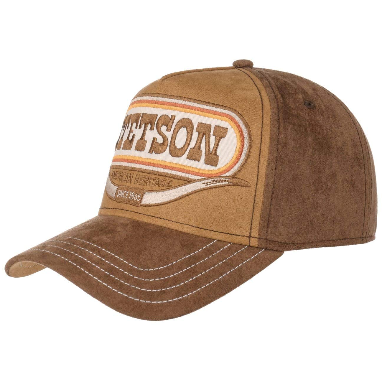 Stetson Men's Buffalo Horn Beige Trucker Cap