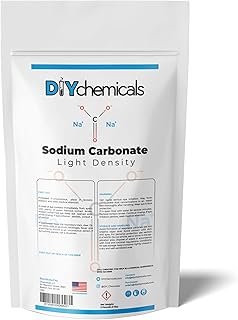 DIYChemicals Sodium Carbonate Light Density - Water Treatment, Cleaning Product Component, Metal Processing - Made in USA (2 LB)