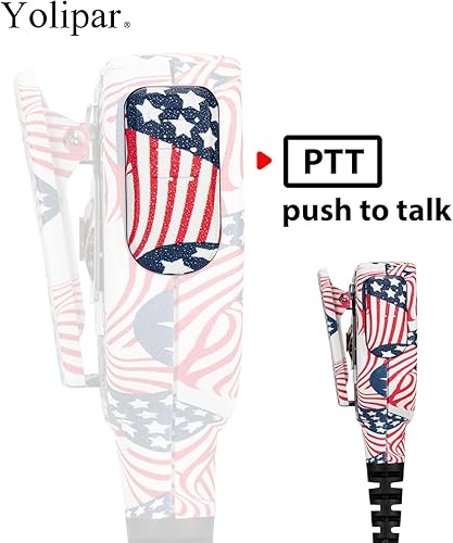 Miniatura 5 de Micrófono de mano con altavoz de hombro de radio con conector de audio de 0.138 in compatible con Motorola CP100D CP185 CP200 CP200D CLS1100 CLS1410