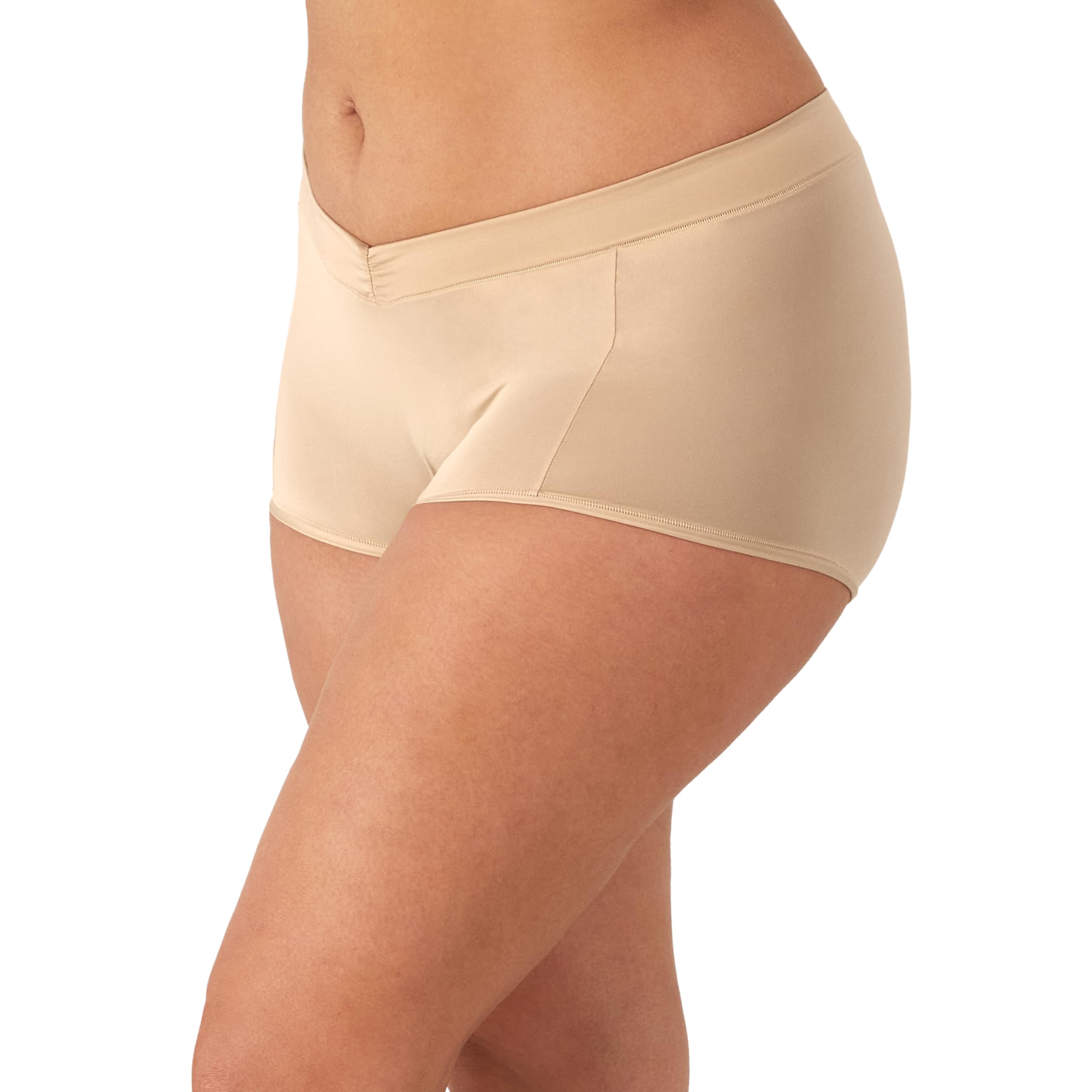 Maidenform Mutandine boyshort da donna in microfibra, a vita media, confezione da 3