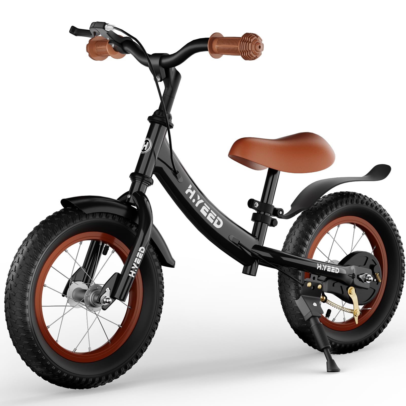 H.yeed 12 inch Kids Balance Bike with Handbrake for 2-6 Years Boys Girls