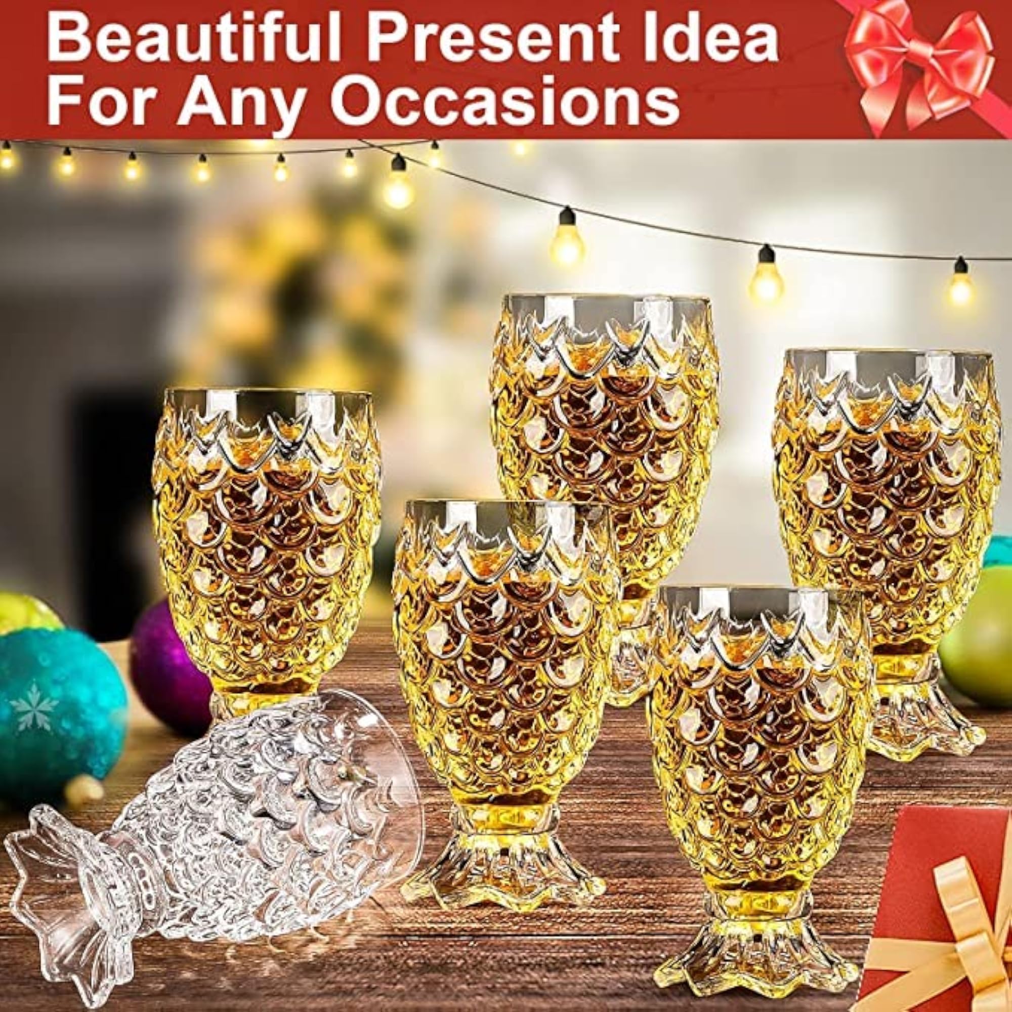Fish Shape Juice Glass - Set of 12 Unique Glasses