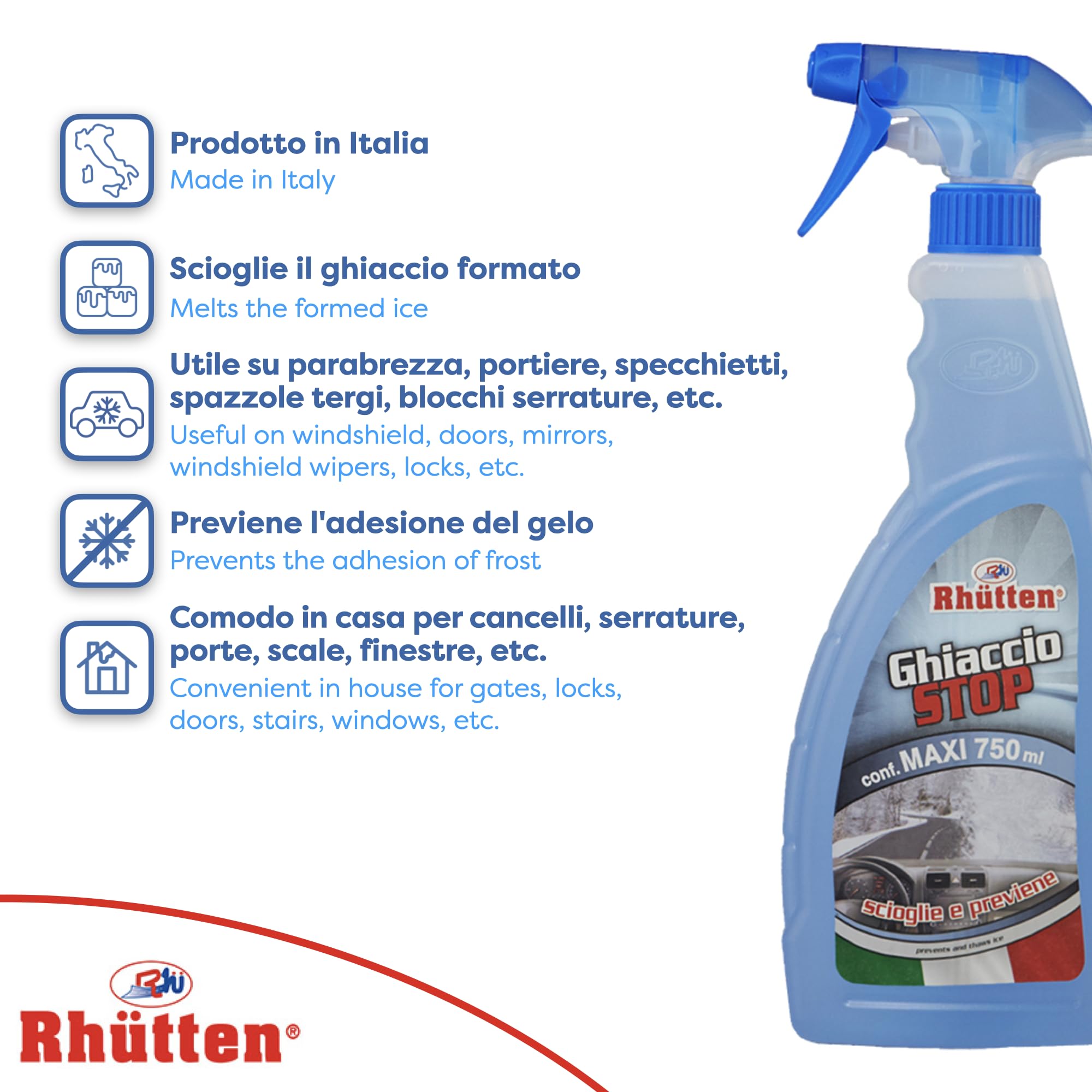 Rhütten 200722 Spray Anticongelante, 750 ml