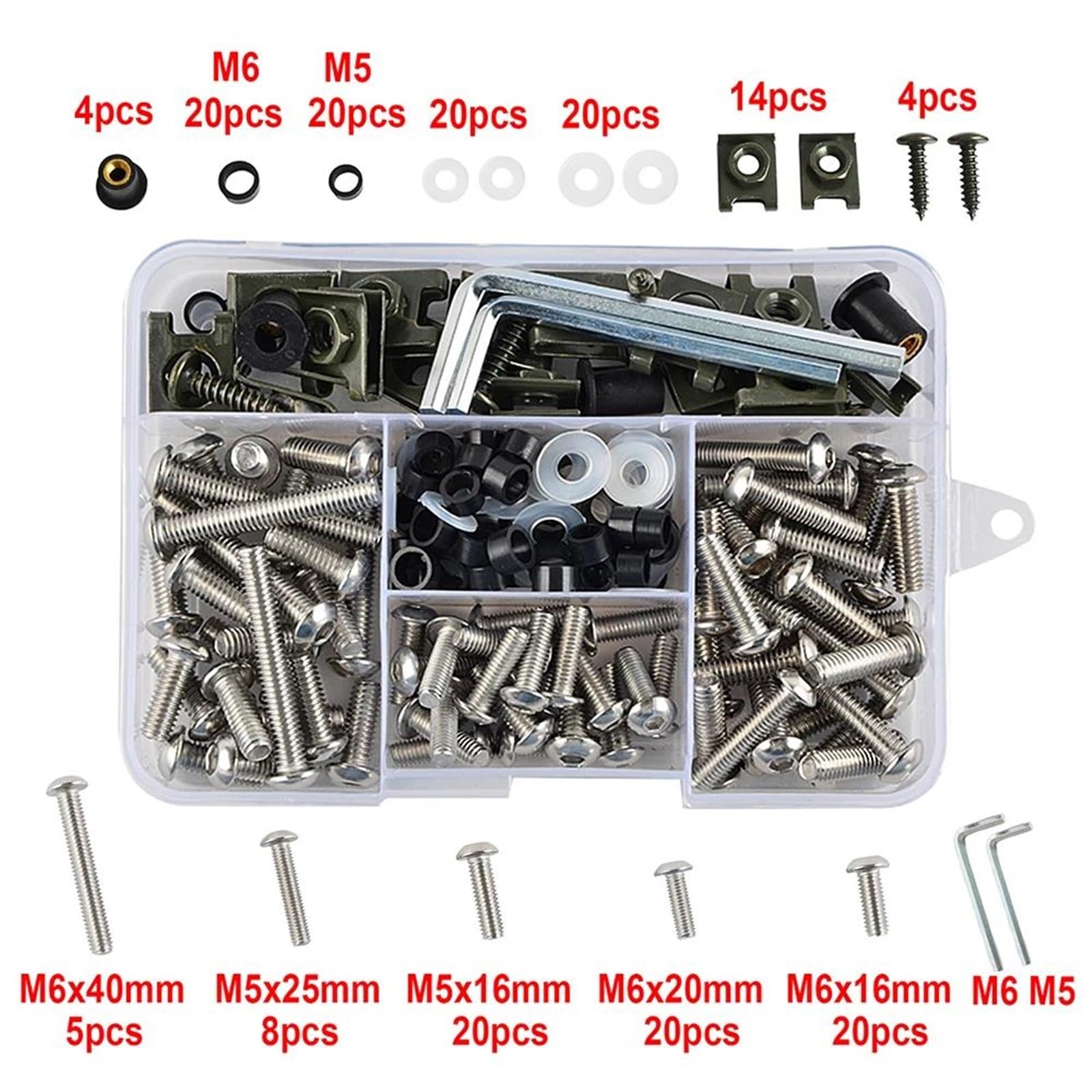 Kit Completo De Tornillos Para Carenado De Motocicleta FYXRAO - Compatible Con Aprilia, Mille, RSV4 Y Más