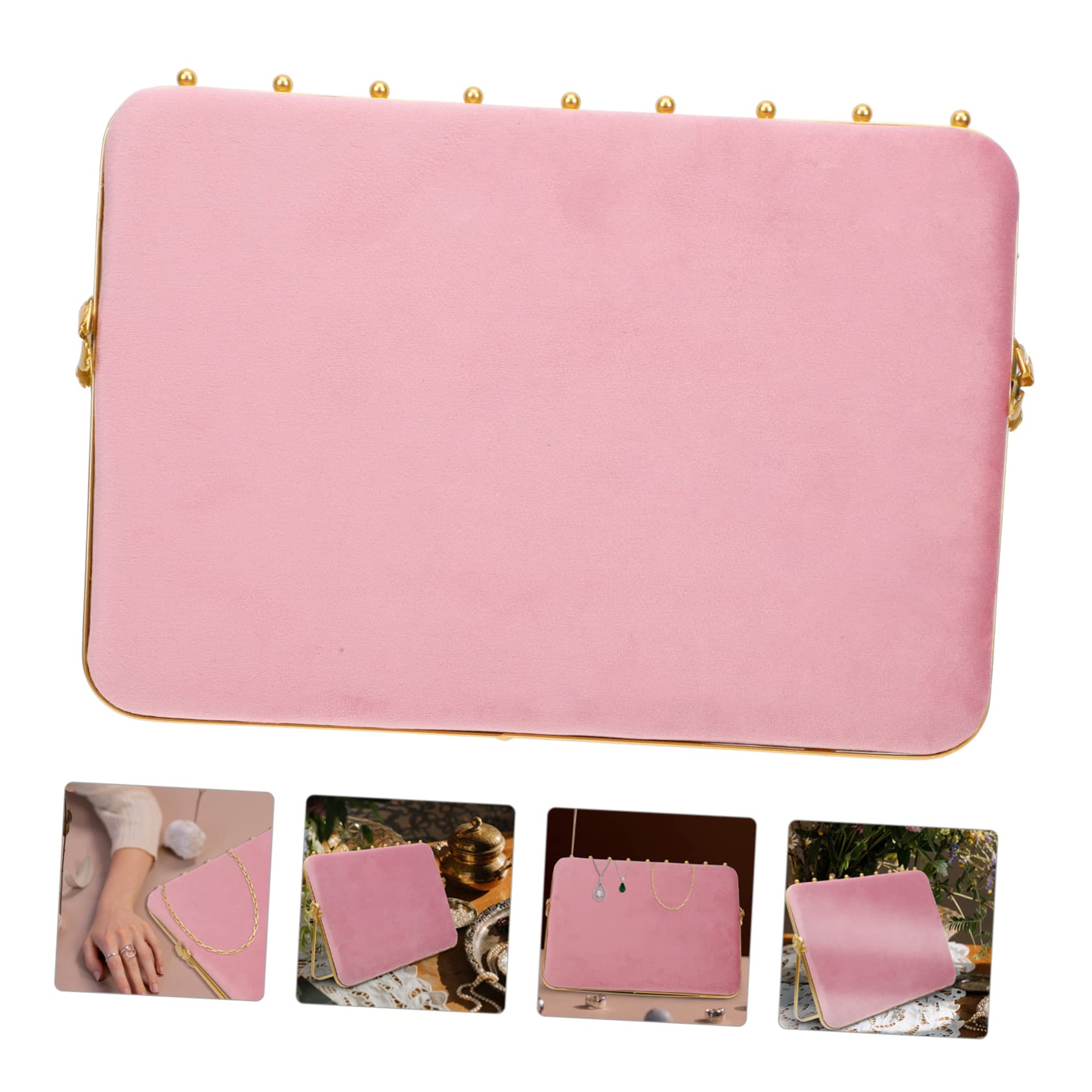 Espositore in Lega Nordico in Stile Rosa Gioielli Metallo e Struttura Organizer Multifunzionale Decorazione da Elegante Orecchini Tavolo