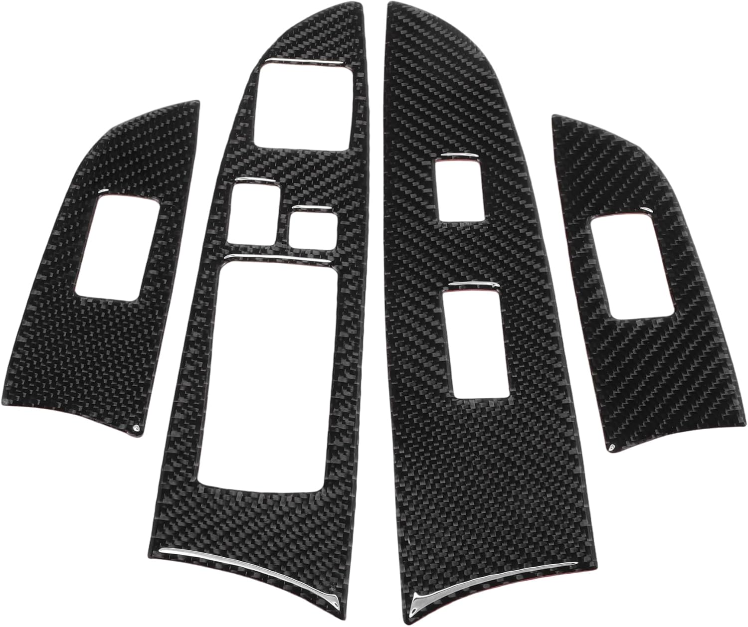 Window Lift Switch Panel Trim Cover for Lexus IS250 2006-2008 Front Rear Car Door Window Control Button Interior Accessories Carbon Fiber Black