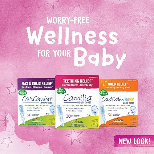 Miniatura 10 de Boiron ColicComfort - Gotas de un solo uso para aliviar los síntomas de cólicos del dolor de gases hinchazón y calambres dosis líquidas estériles y