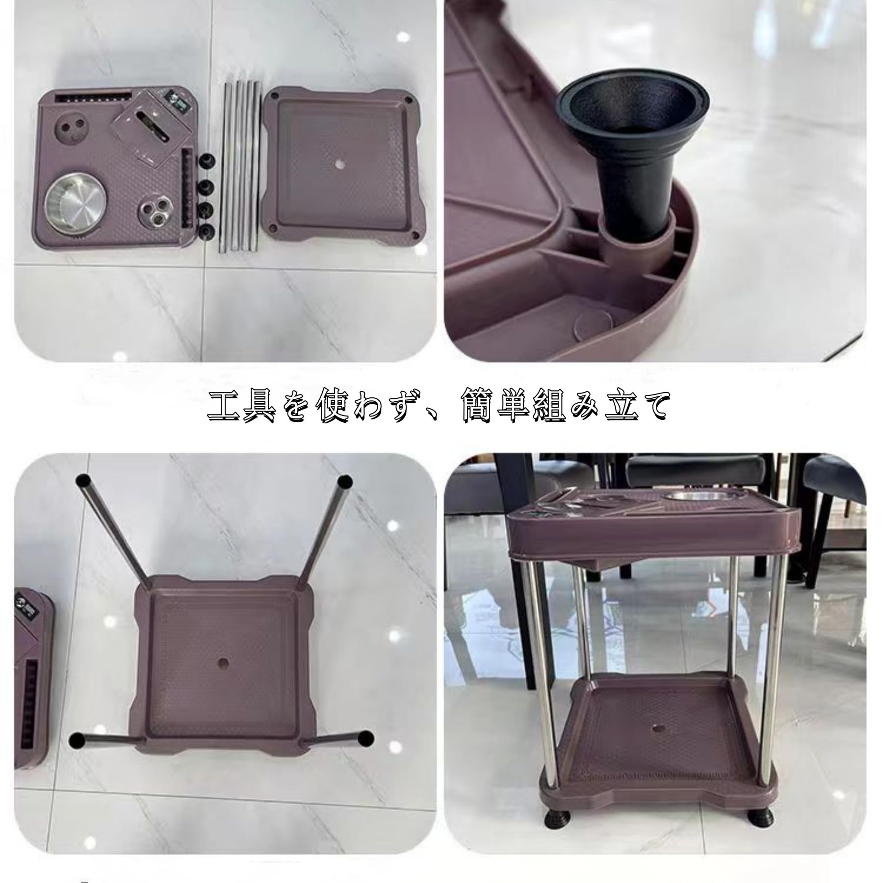 Amazon.co.jp: Warayumi 麻雀 サイド テーブル 2個セット 麻雀 サイド 