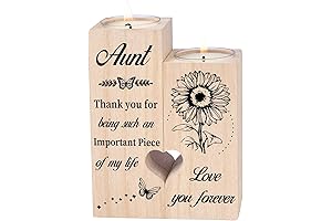 Aunt Gifts Candle Holders - Best Aunt Ever Gifts for Mothers Day