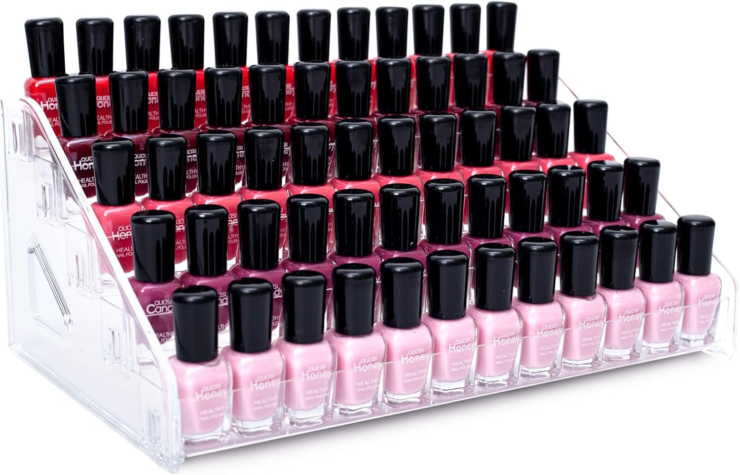 5-Layer Acrylic Nail Polish and Sunglasses Organizer Stand