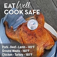 Vista 3 de Termómetro para alimentos de cocina Funda protectora Carne BBQ Aves Lácteos y conservas Calibrado